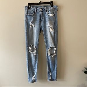 American Eagle AE ripped skinny jeans / jegging